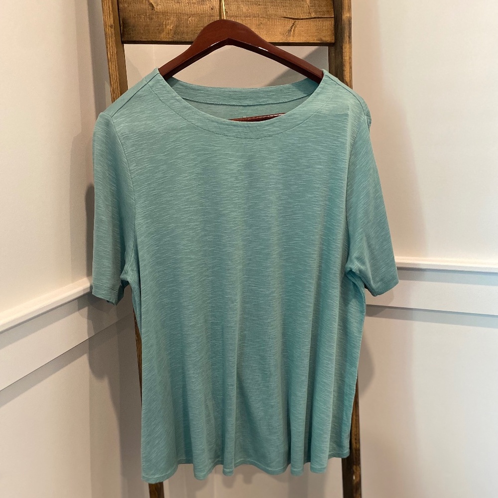 J.Jill Pima-Slub Elbow-Sleeve Tee
